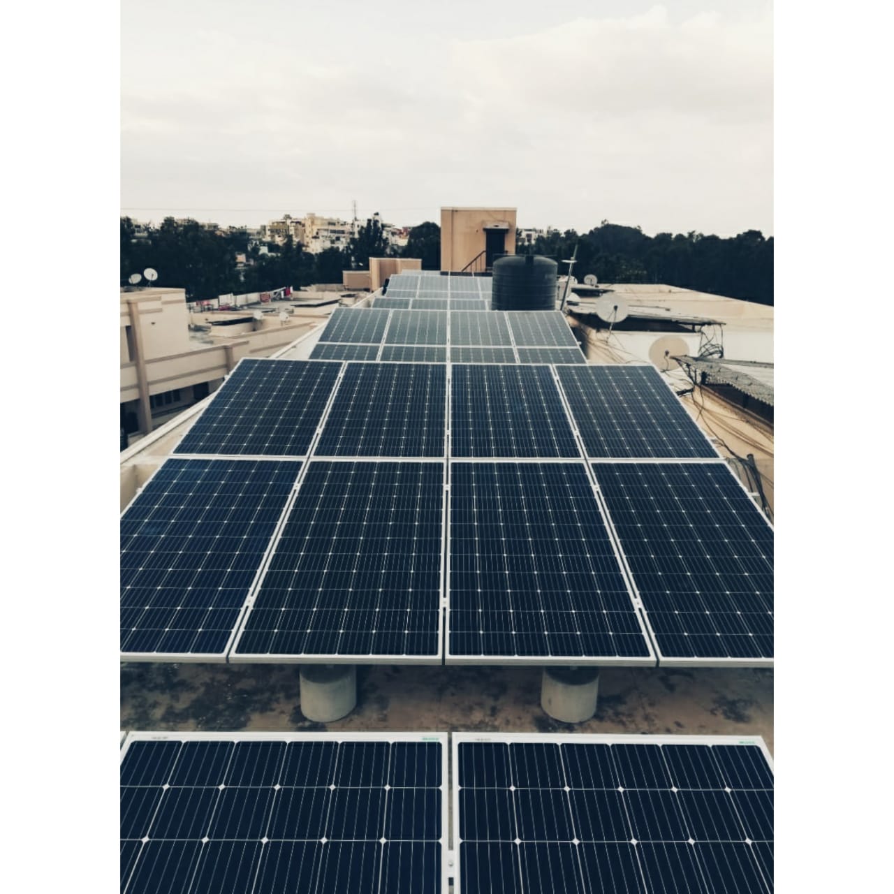 Solar Panels on the rooftop of Vars Notting Hill Apartment