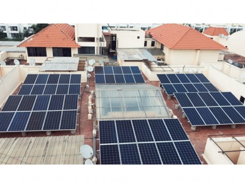 Solar Plant at Gopalan Habitat Apartment